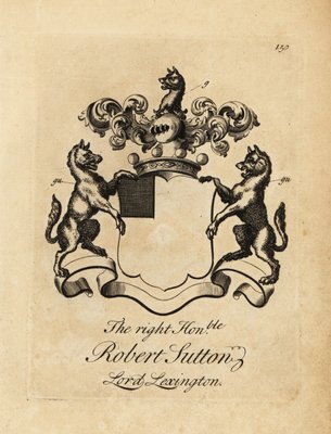 Coat of arms of the Right Honourable Robert Sutton, Lord
