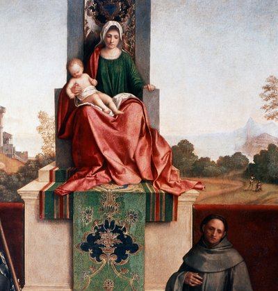 Madonna and Child between Saint Nicasius and Saint Francis, also known as Castelfranco Madonna by Giorgione