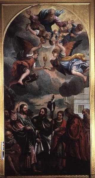 The Wife of Zebedee Interceding with Christ over Her Two Sons by Veronese
