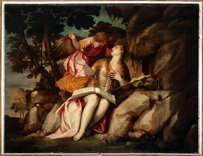 Representation of Mary Magdalene with an Angel by Veronese
