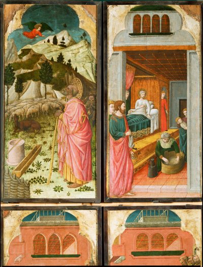 12 scenes from the life of the Virgin by (active c.1463-c.1490) Master of Wilten