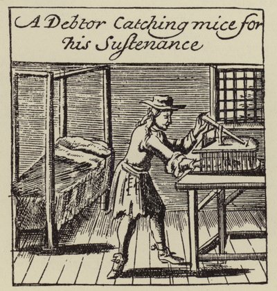 A debtor catching mice for his sustenance by (after) English School