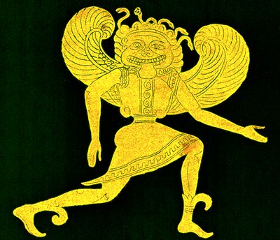 Etruscan Gorgon, from the Campana Museum, Illustration from 