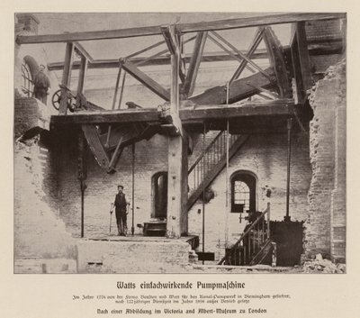 Boulton & Watt single-action pumping engine by (after) English photographer