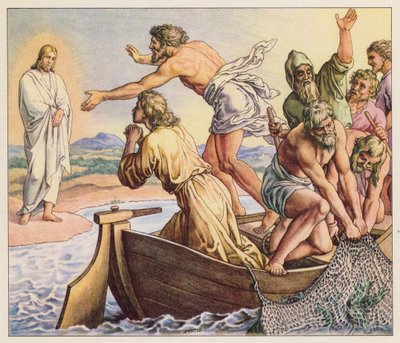 Jesus Appearing to His Disciples by (after) German School