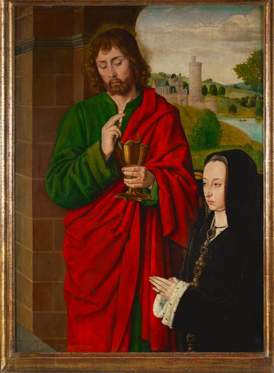 Anne de France, Dame de Beaujeu, Duchess of Bourbon by (fl.c.1483-c.1529) Master of Moulins
