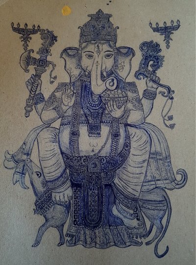 Ganesha Rides Vahana by Andy Schweigard
