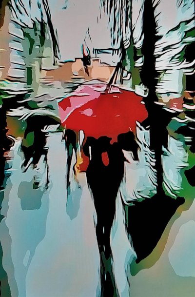 Red City Umbrella by Mavet