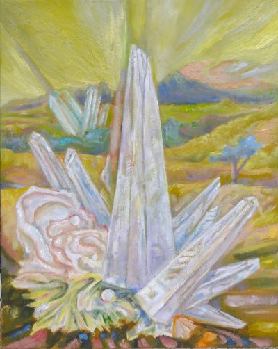 Landscape with a Crystal by 
