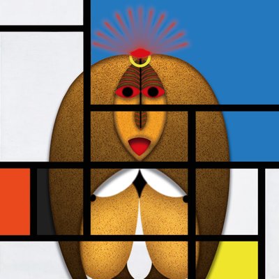 Lockdown (XV) - (aus der Serie Animal Rationale) by Alexander Eibach