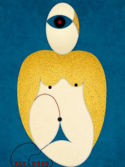weibliche Figur (Akt) by Alexander Eibach