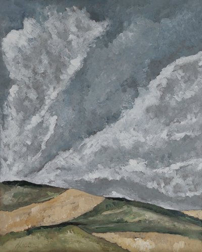 Clouds over the Wheat Fields by M. Vet