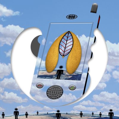 "...seit ein Gespräch wir sind..." (aus der Serie Skyphone) by Alexander Eibach