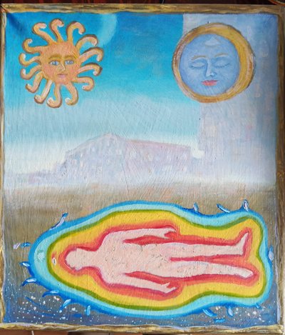 Landscape with Human Aura by Elzbieta Goszczycka