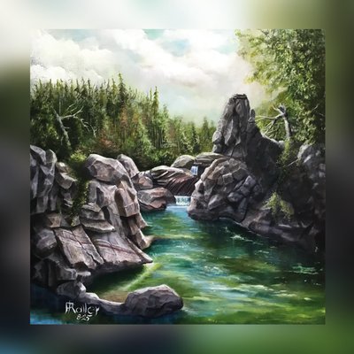 Mountain Stream in Stillness by Faller Rüdiger - Tician