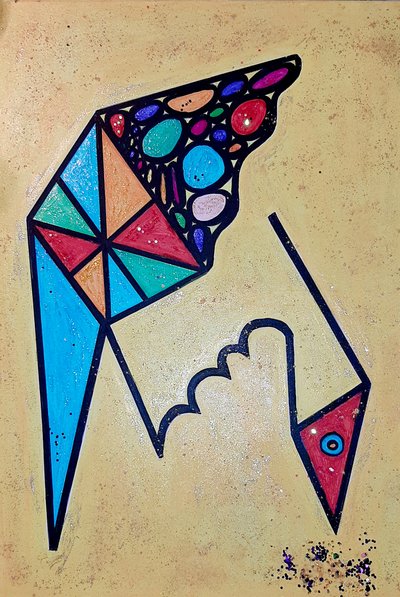 Pecking Bird by Steffi_Seiler_Art