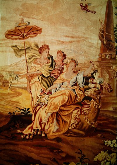 Asia, from a tapestry of the four corners of the world (detail) by A. Baertams