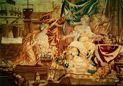 Asia, from a tapestry of the four corners of the world (detail) by A. Baertams