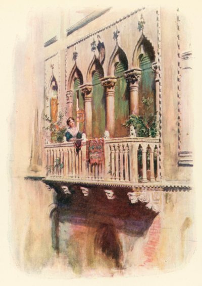 Balcony Palazzo Bragadin by A. Trevor Haddon