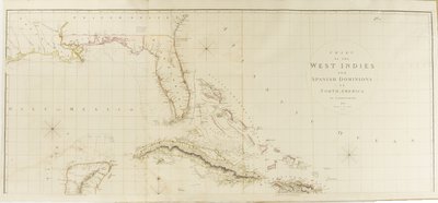 Chart of the West Indies and Spanish Dominions in North America by Aaron Arrowsmith