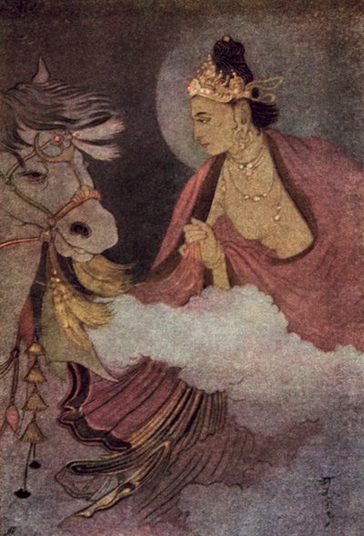 Departure of Prince Siddhartha by Abanindranath Tagore
