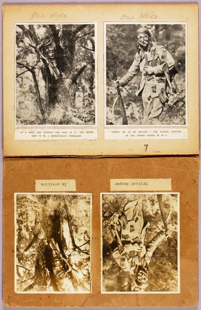 British Snipers Camouflage, Study Folder for Book Concealing Coloration in the Animal Kingdom by Abbott Handerson Thayer