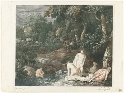 Diana and Her Nymphs Bathing in a River by Abraham Bloteling