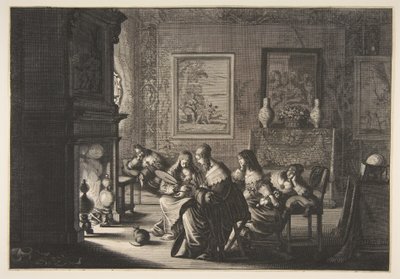 Foolish Virgins Sleeping by Abraham Bosse