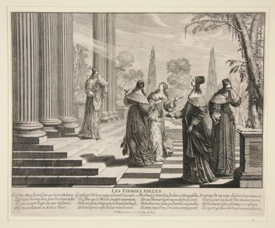The Wise Virgins: The Foolish Virgins (6 of 7 prints in the series) by Abraham Bosse