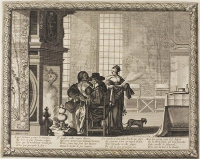 Old Age (plate four from Depicting the Four Ages of Man) by Abraham Bosse