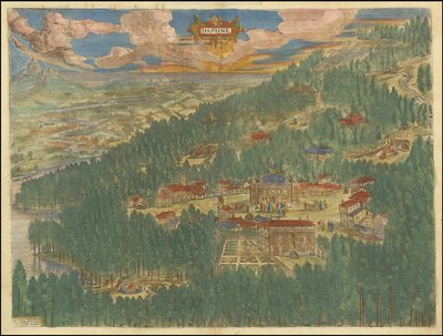 1624 Imaginary View of Daphne in Antioch by Abraham Ortelius