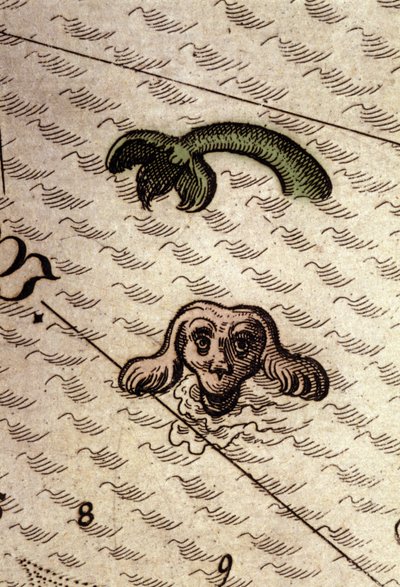 A marine monster with a dog