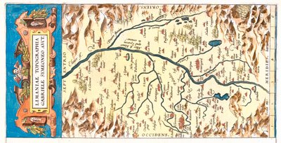 Auvergne, France by Abraham Ortelius