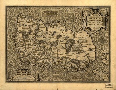 Hiberniae, Britannicae Insulae New Description by Abraham Ortelius