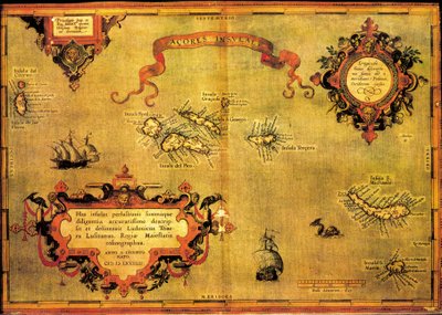 Map of Azores by Abraham Ortelius