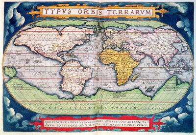 Map of the world: 