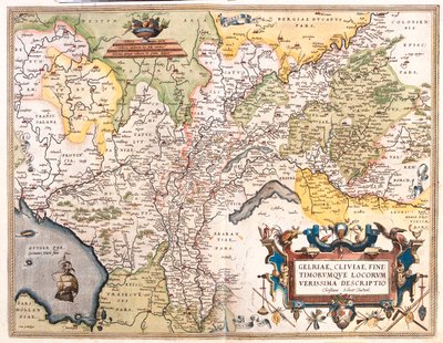 Netherlands, Germany by Abraham Ortelius