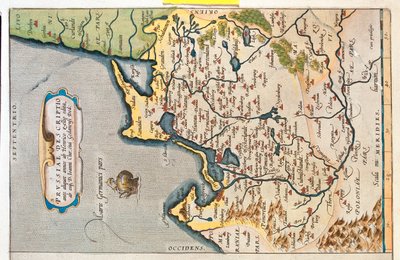 North-East Poland, Russia, Lithuania by Abraham Ortelius