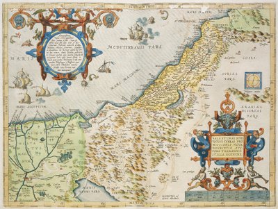 Palestine, from Theatrum Orbis Terrarum by Abraham Ortelius by Abraham Ortelius