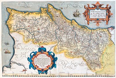 Portugal by Abraham Ortelius