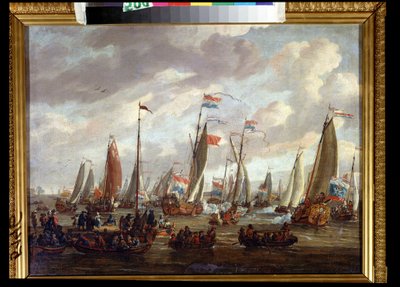 Tsar Peter I Visiting England in January 1698 by Abraham Storck