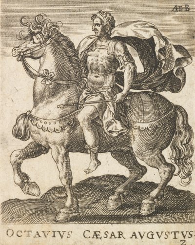 Octavius Caesar Augustus (from Twelve Caesars on Horseback) by Abraham de Bruyn
