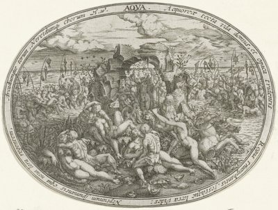 Neptune with Nereids and Tritons: The Element Water (series title: The Four Elements) by Abraham van den Hecken