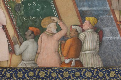 Emperor Jahangir with Holy Men in a Garden (detail) by Abul Hassan Ghaffari