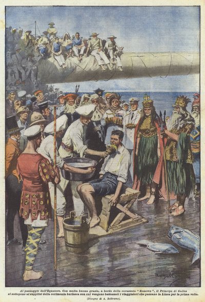 Crossing the Equator by Achille Beltrame