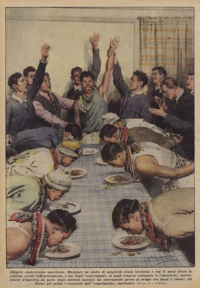 American Student Festivities by Achille Beltrame