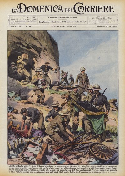 Amba Alagi Also Conquered After Amba Aradam by Achille Beltrame
