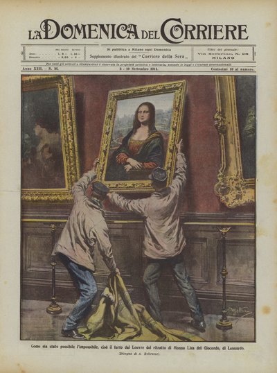 How the Impossible Became Possible: The Theft of the Portrait of Mona Lisa from the Louvre by Achille Beltrame