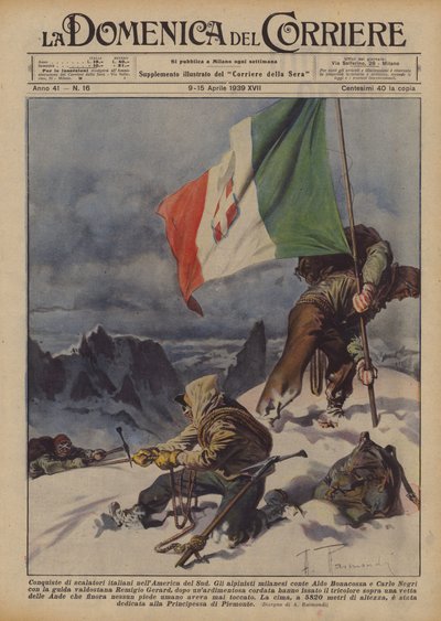 Conquests of Italian Climbers in South America by Achille Beltrame