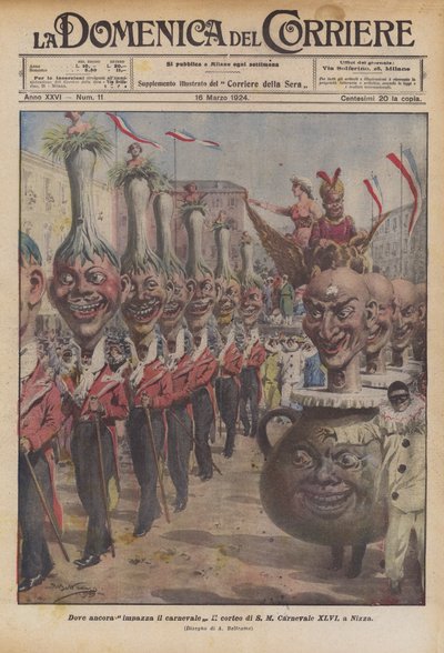 Where Carnival Still Rages by Achille Beltrame